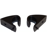 1967 - 1972 Chevrolet GMC C K Truck Sunvisor Hooks - Black - Pair