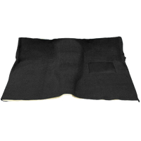 1968 - 1972 Chevrolet Pickup Front Carpet - Black - High Tunnel