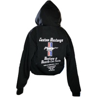 Custom Mustangs Embroidered Hoodie - Small