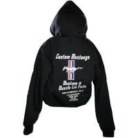 Custom Mustangs Embroidered Hoodie - Extra Small