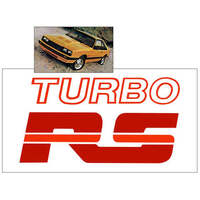 1979-84 Ford Mercury Capri 'RS Turbo' Fender Or Hood Decal(4 1/8" x 9")