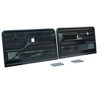 1973 - 1979 F-Truck XLT Door Panels - Black - Pair