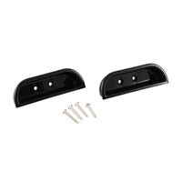 1973 - 1979 Ford F-Truck Bronco Arm Rest Cups Pair - Black Plastic