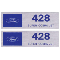 DECAL - VALVE COVER - 428 SUPER COBRA JET - FORD - 1966 FORD CAR