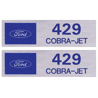 DECAL - VALVE COVER - 429 COBRA JET - FORD - 1966 FORD CAR