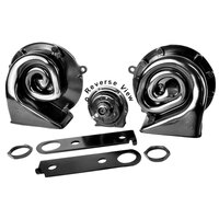 6pc Horn Set w/ Universal Brackets for 1964-77 Chevelle/El Camino/1967-79 Camaro/1967-81 Firebird