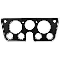 1969-72 Chevy Pickup Dash Bezel - Black W/ Chrome