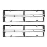 Silver Grille Insert - Pair for 1972-72 Ford Pick Up