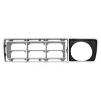 Silver/Black Headlamp Door for 1976-77 Ford Pick Up - Left