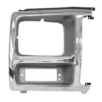 Headlamp Door for 1980-81 Ford Pick Up - Chrome/Grey, Right