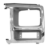 Headlamp Door for 1980-81 Ford Pick Up - Chrome/Grey, Left