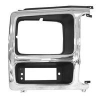 Headlamp Door for 1980-86 Ford Pick Up - Chrome/Black, Right