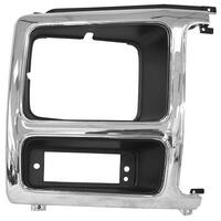 Chrome/Grey Headlamp Door for 1982-86 Ford Pick Up - Left