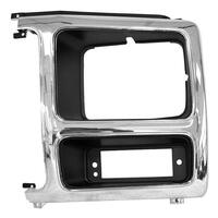 Chrome/Grey Headlamp Door for 1982-86 Ford Pick Up - Left