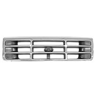 Gray/Chrome Grille for 1992-96 Ford Pick Up