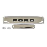 Chrome Radio Hole Cover w/ Letter for 1951-52 Ford Pick Up