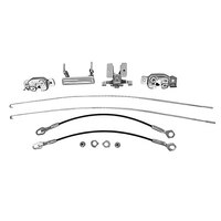 Tailgate Lock Set for 1987-96 Ford Pick Up Styleside - Chrome