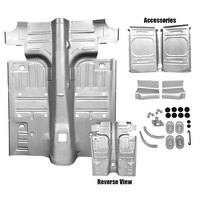 Rear Floor Pan For 2 Mini Tub for 1965-68 Ford Mustang