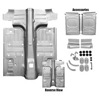 Rear Floor Pan For 1 Mini Tub for 1969-70 Ford Mustang