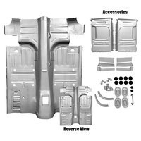 Rear Floor Pan For 1 Mini Tub for 1969-70 Ford Mustang