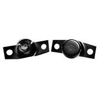 1966-77 Bronco Black Tailgate Trunnion - Pair