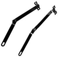 1966-77 Bronco Black Tailgate Supports - Pair