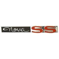 1963-64 Nova "SS" Trunk Lid Emblem