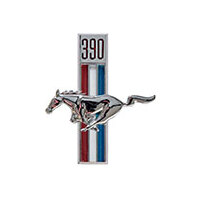 1967-68 Mustang "390" Running Horse Emblem - Left