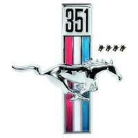 1967-68 Mustang "351" Running Horse Emblem - Left