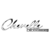 1969 Chevelle "Chevelle By Chevorlet" Trunk Emblem 