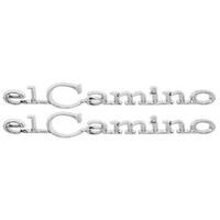 1968-68 El Camino Quarter Emblem - Pair