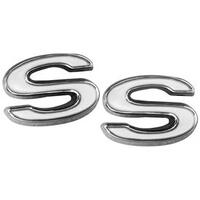 1969-72 Camaro "SS" Fender Emblem (Pair) - Chrome