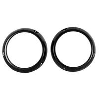 Head Lamp Bezel - Pair for 1966-70 Ford Bronco - Black