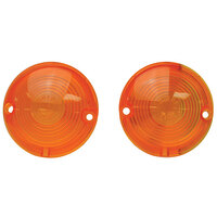 Park Lamp Lens - Pair for 1957-57 Chevrolet - Amber