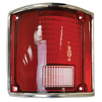 Tail Lamp Lens w/ Trim for 1973-87 Chevrolet Pick Up - Left