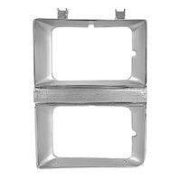 Chrome/Silver Headlamp Door for 1981-82 Chevrolet Pick Up - Left