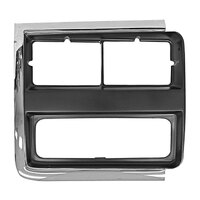 Chrome/Silver Headlamp Door for 1989-91 Chevrolet Pick Up - Right