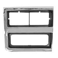 Chrome/Silver Headlamp Door for 1989-91 Chevrolet Blazer/Jimmy/Pick Up/Suburban - Right