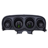 1969-70 Ford Mustang HDX Instruments - Black Alloy Face