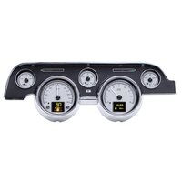 1967-68 Ford Mustang MDX Instruments (Metric) Silver Alloy Face