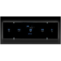 Universal 4.3" x 14" Rectangle Digital Gauge (Metric) Blue Display