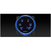 1955-1986 Jeep CJ Series Digital Instrument System (Metric) Blue Display