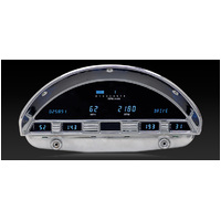 1956 Ford Pickup Digital Instrument System (Metric) Blue Display