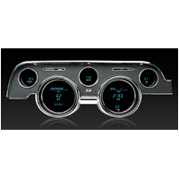 1968 Ford Mustang Digital Instrument System (Metric) Camera Case Bezel - Teal Display