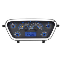 1953-55 Ford Pickup MHX Instruments (Metric) Carbon Fibre Face, Blue Display