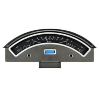 1957 Ford Car MHX Instruments (Metric) Black Alloy Face, Blue Display