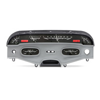 1958 Chevy Impala MHX Instruments (Metric) Black Alloy Face, Red Display