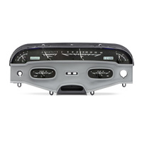 1958 Chevy Impala MHX Instruments (Metric) Black Alloy Face, White Display