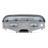 1958 Chevy Impala MHX Instruments (Metric) Silver Alloy Face, White Display