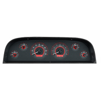 1960-63 Chevy Pickup MHX Instruments (Metric) Carbon Fibre Face, Red Display